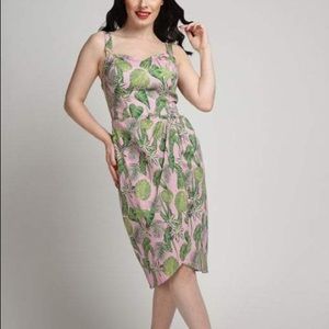 Mahina Forest Pencil Dress by Collectif Mainline